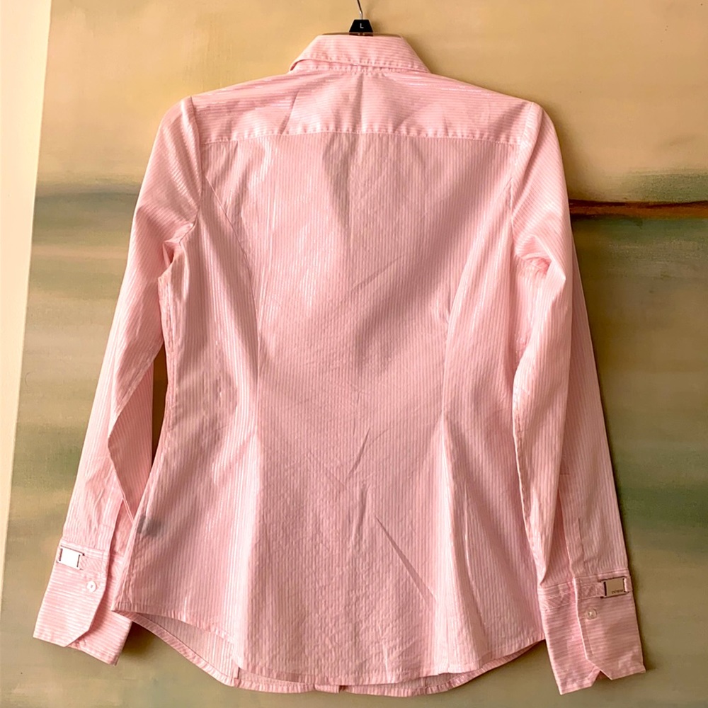 Express Tailored Stretch Button Down Top For That… - image 6